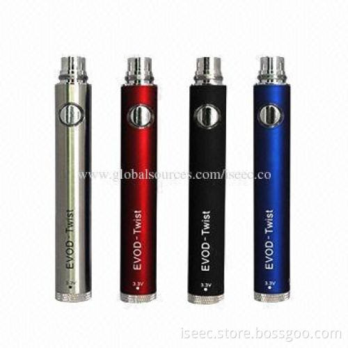 eGo E Cigarette Evod Twist Batteries with 650/900/1,100mAh High-capacity